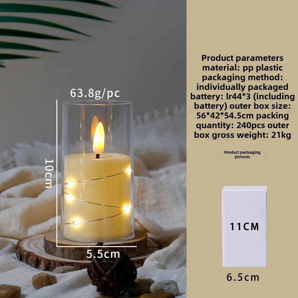 "LED Remote Control Candle Lights for Weddings, Birthdays, Parties & Concerts - Electronic ABS Simulation String Light Decoration"