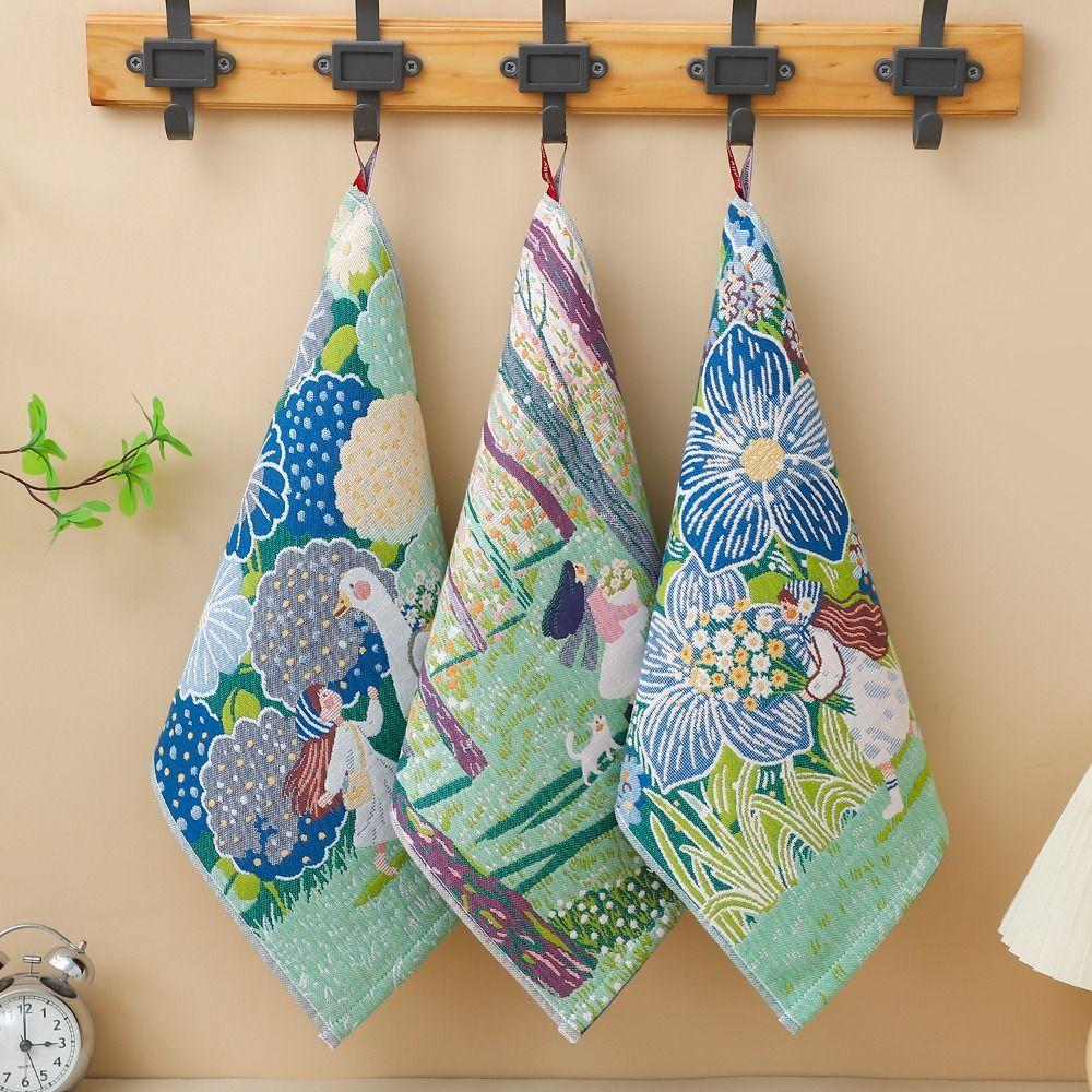 4 Layer Cotton Gauze Large Hand Towel 34x40cm Tea Towel High Quality Kitchen Towel Home Restaurant