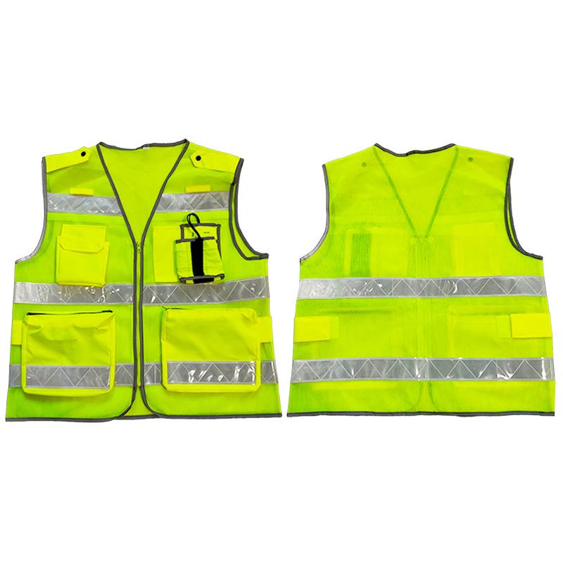 Reflective Mesh Safety Vest for Cycling and Night Construction