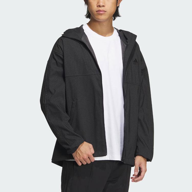 Adidas 24/7 Aeroready Hooded Track Jacket Men Jacket Black IS5137