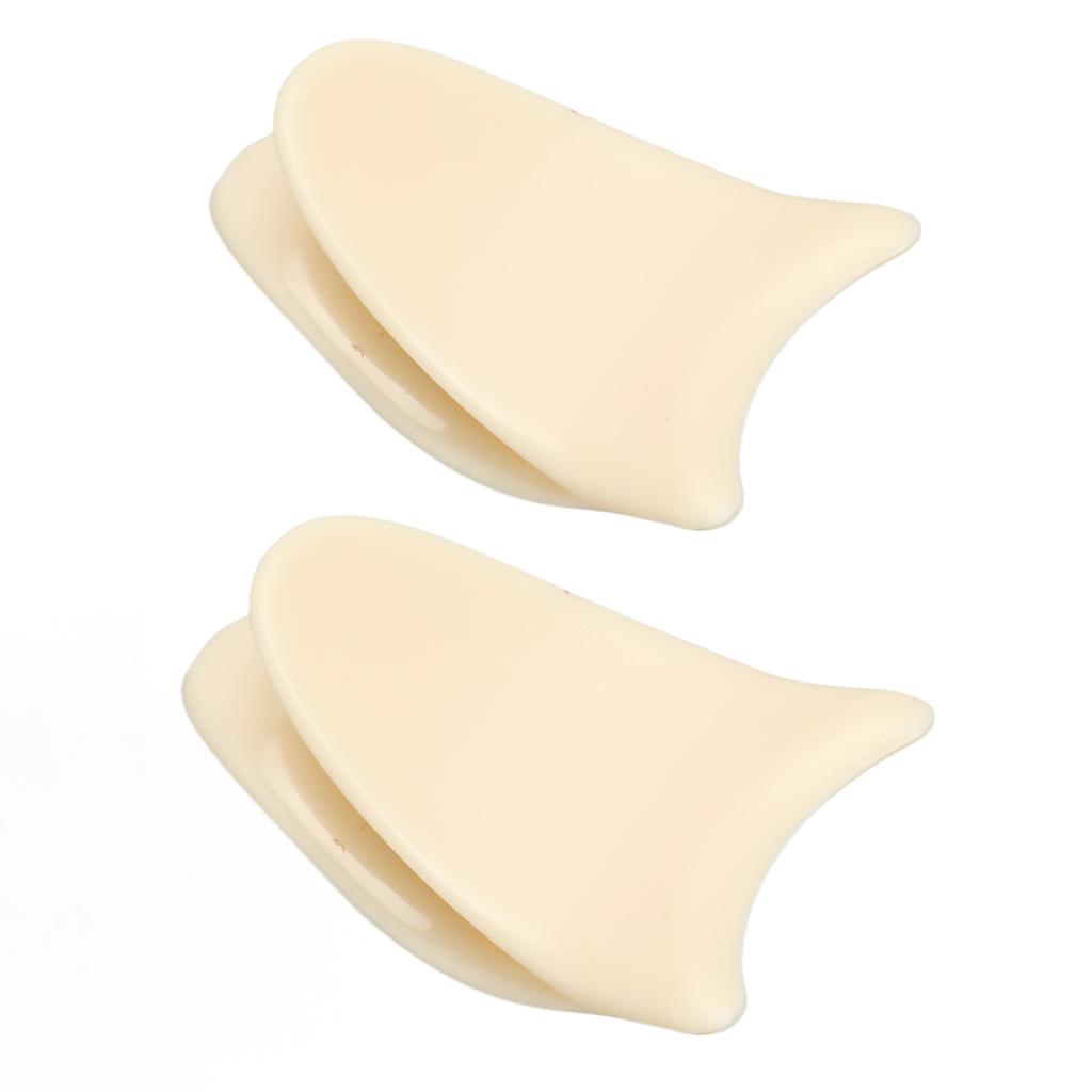 2pcs False Eyelashes Applicator Tool Curved Head Portable Lash Clip for Wear Eyelashes White