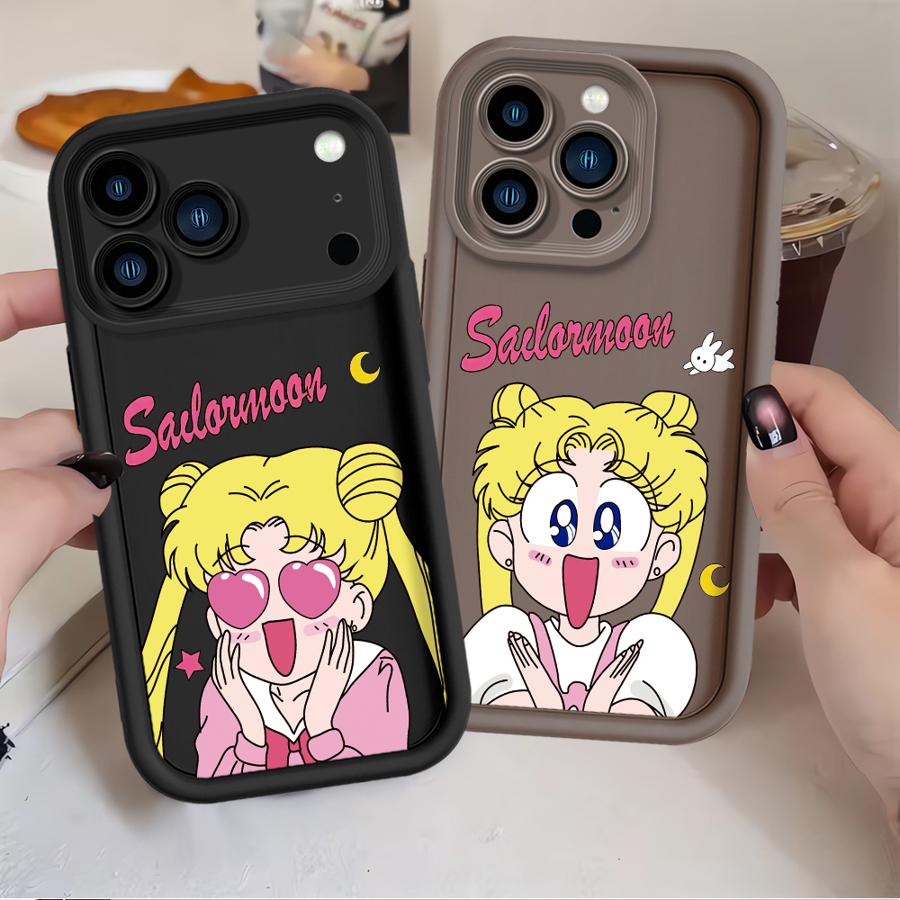 Case for Apple iPhone 17 Pro Max Air XR 15 14 Plus 16 11 12 13 Mini XS 16e Phone Cover Cartoon Sailor Moon