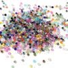 100-200pcs/lot 4 6 8mm Transparent Colored Glass Flat Beads Loose Spacer Crystal Beads For DIY Charm Bracelet Earrings Wholesale
