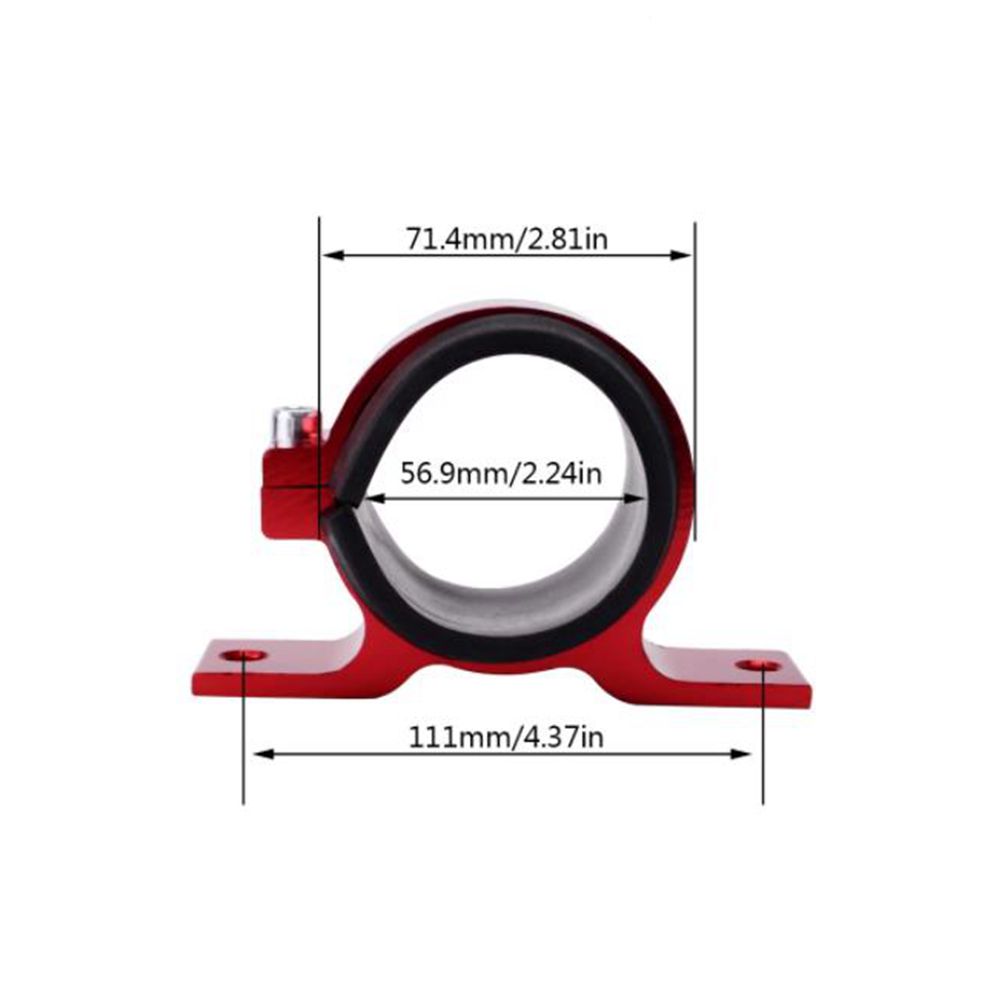 58MM Kraftstofffilter Montagehalterung Aluminium Öl Gas Kraftstoffpumpe Klemme Halter Universal Einzel Filterklemme Halterung