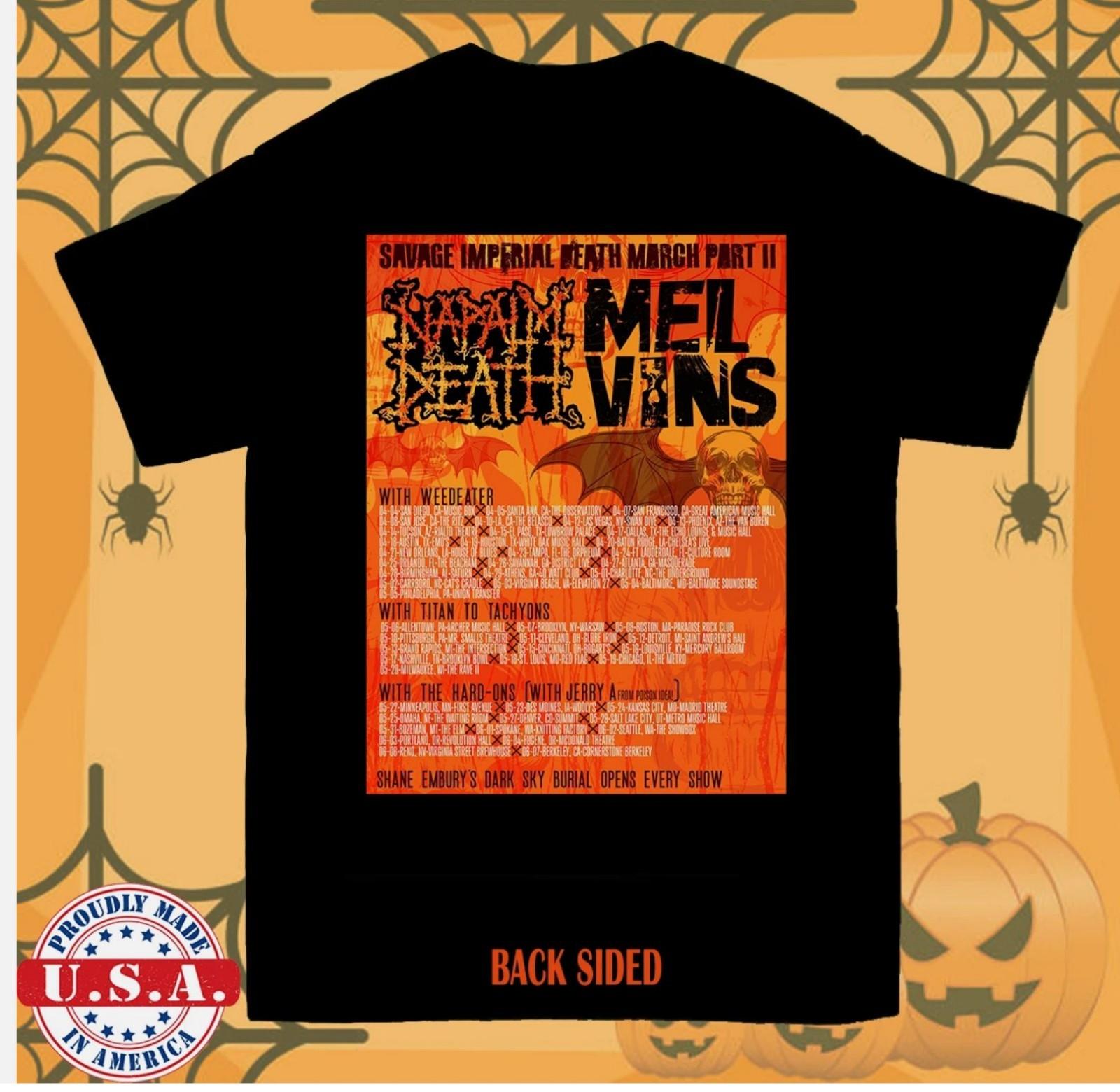 Футболка Melvins Napalm Death Savage Imperial Death March Полный размер S-5XL S