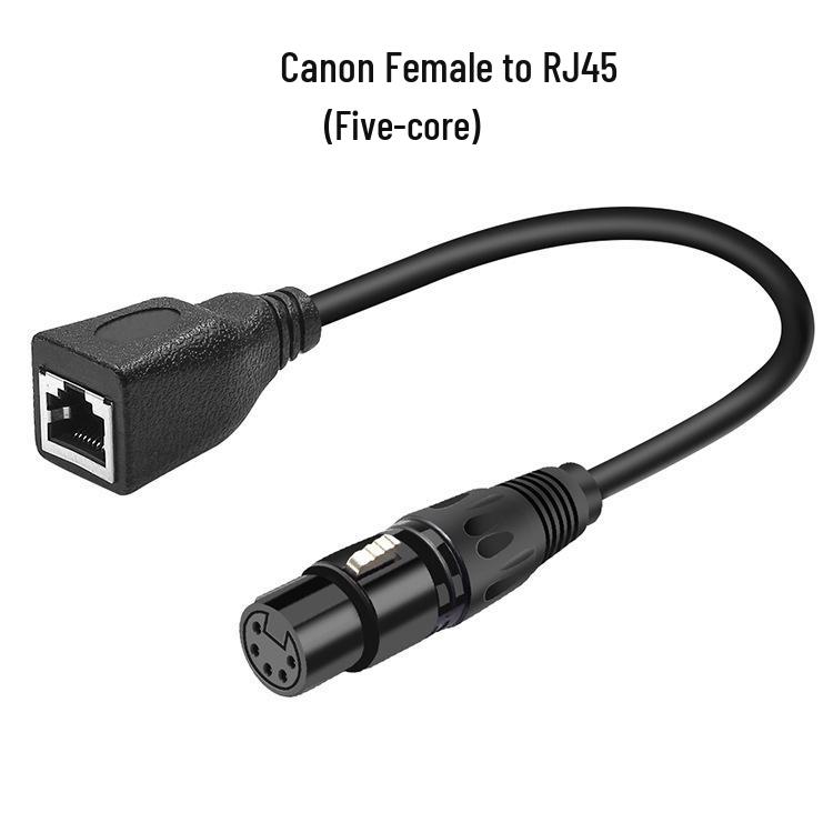 XLR to RJ45 Male/Female Converter for DMX512 Stage Lighting Signal Extension
