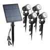 Solar Dual-Head Warm Light Outdoor Spotlight
