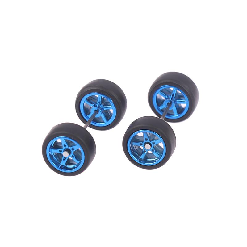 

1 набір іграшок для гоночних автомобілів своїми руками 1:64 Автомобільні колеса для гумових шин із модифікованою віссю моделі