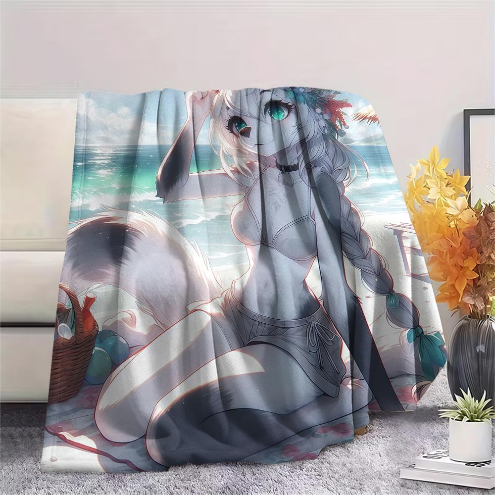 1 Manta de Franela con Estampado de Dibujos Animados, Alta Calidad, Cómoda para Todas las Estaciones, Decoración del Hogar, Calidez y Confort, Perfecta para Regalo de Navidad o Cumpleaños