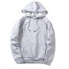 Men's  Casual Solid Hip  Loose Fit Fleece Long Sleeve Hoodie Top Blouse