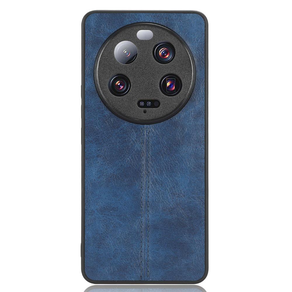 

Чехол для телефона Xiaomi 13 Ultra с текстурой коровьей кожи, покрытый ПУ кожей, ТПУ+ПК мобильный чехол Blue