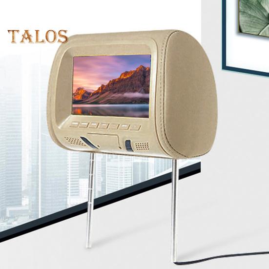 7" Car Headrest DVD Player 2 Screens Remote Control Display MP5 Control 16:9 LCD Video Player for Car Rear Seat Entertainment System