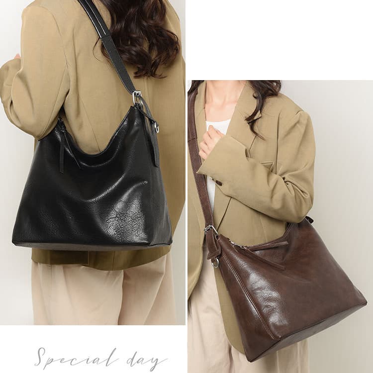Soft leather large capacity tote bag women's shoulder messenger bag