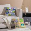 Toy T-Tamagotchi Cushion Cover Breathable Linen Pillowcase Summer Odorless Eco-Friendly Invisible Zipper Washable