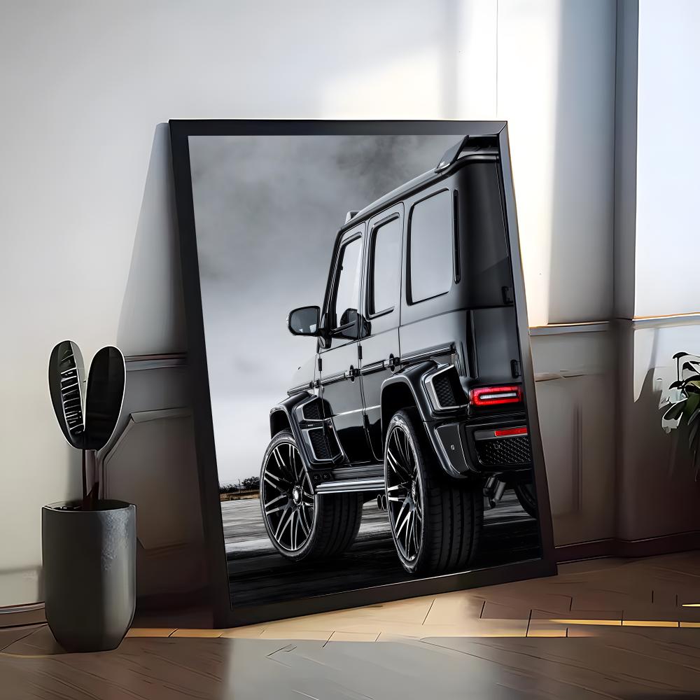 Black white Luxury Sports Car  Painting Calligraphy Premium Cotton Canvas Wall Art Poster HD Scratch Resistant Perfect Gift