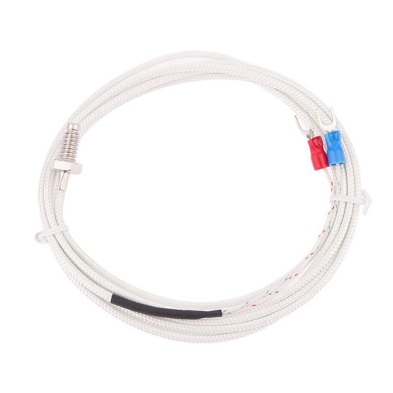 

Кабель термопары типа K M6 1M 2M Винтовой датчик температуры Зонд 0-800 C Для терморегулятора термостата Rex-C100 2M