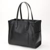 Tote Bag Recycled Leather Binder A4 Tote Bag 4000301 Black [Isaac] (10)