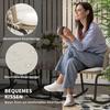 Rocking Chair Set Rocking Chairs Bistro Set, Boho Style, PE Rattan, Weather-Resistant, Cream