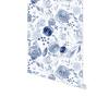 Blue Watercolor Floral Background Removable Wallpaper(45cm*300cm)
