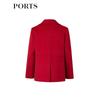 PORTS Women's Professional Long-Sleeve Wool Blend Short Coat