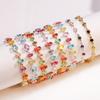 2026 New Sparkling Colorful Crystal Bracelets for Women Ins Metal Chain Bracelet Party Jewelry Valentine's Day Gift