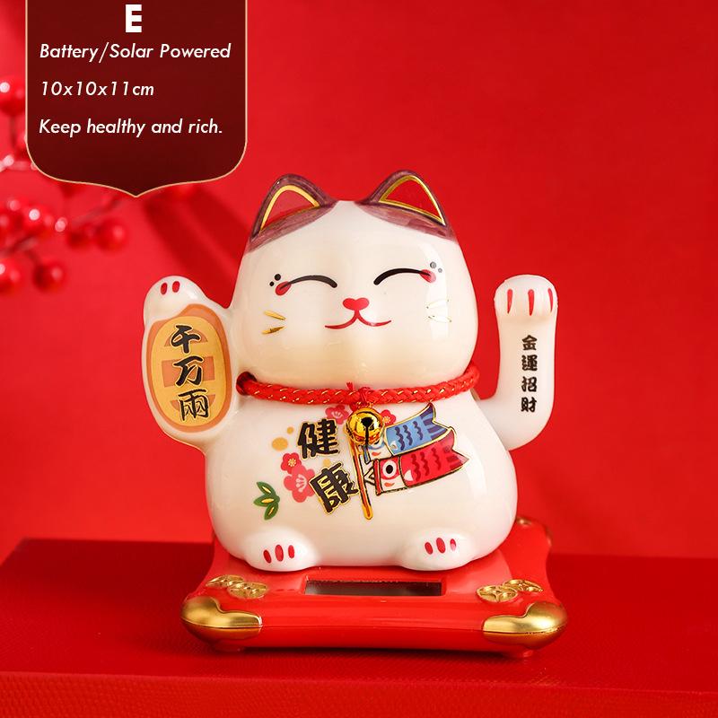 4.2 Inch Ceramic Beckoning Cat
