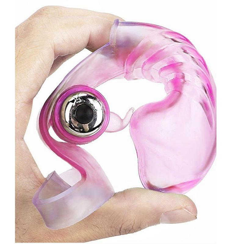 Triple Finger Vibrator Masturbation Clit GSpot Orgasm Massager Condom Stick Dildo Rabbit Vibrating Stick Sex Toys for Women