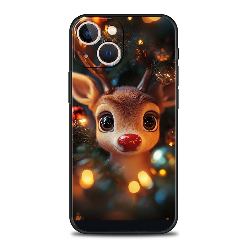 Cartoon Animal Deer Phone Case Cover for iPhone 17 16 15 14 13 12 Pro Max 11 Pro Max 17 AIR Plus Shockproof Soft TPU Shell Capas