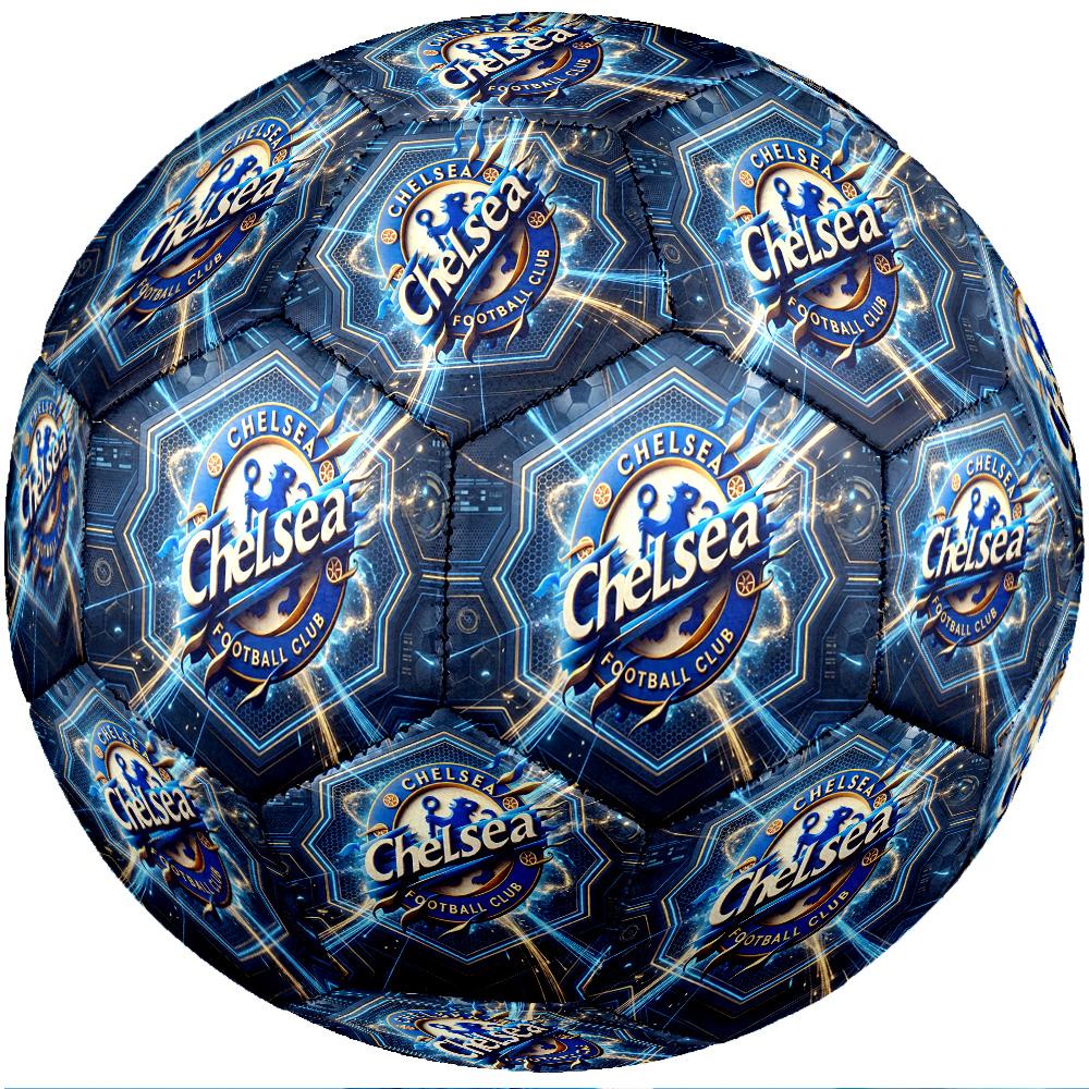 Chelsea FC Thema Fußball Ball Größe 5 Fußball Ball Weiche Haptik Professioneller Trainingsfußball für Outdoor-Sportarten