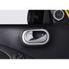 2PCS Inner Door Bowl Fit For Benz Smart Fortwo 2015- Silver Steel Cover Trim