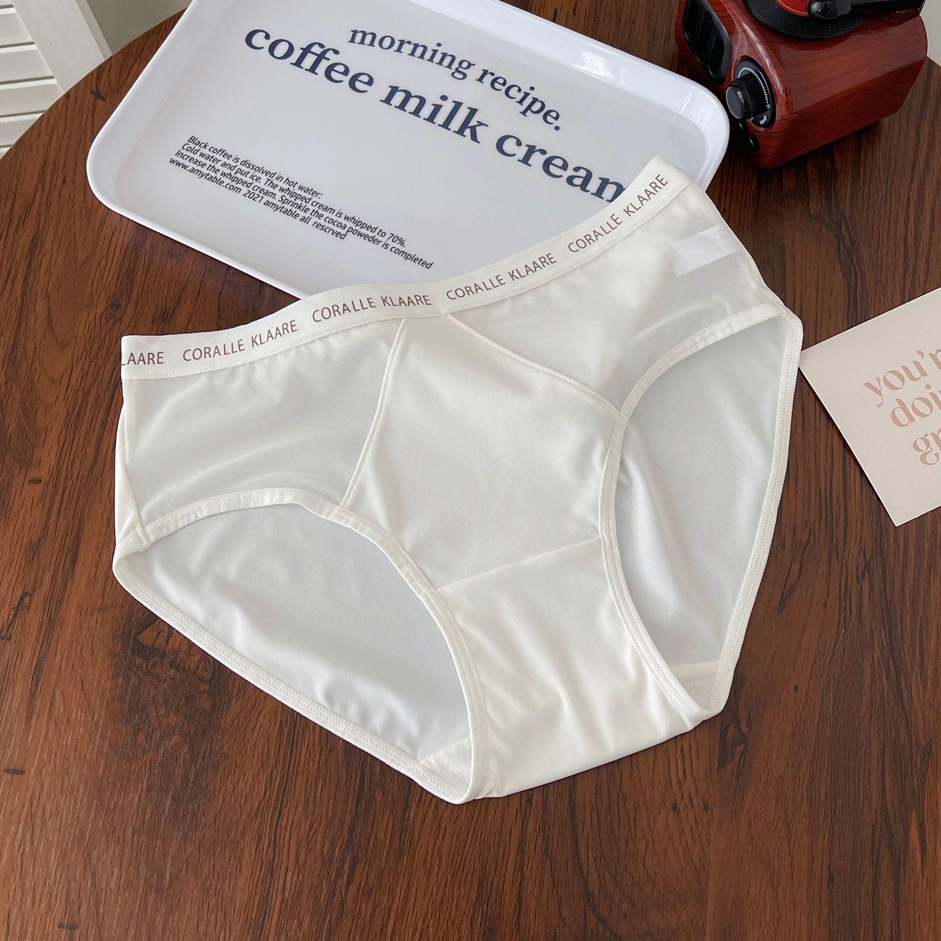 

Бесшовное хлопковое нижнее белье-треугольники средней посадки класса люкс с антибактериальным эффектом для девочек L (50-60 kg)