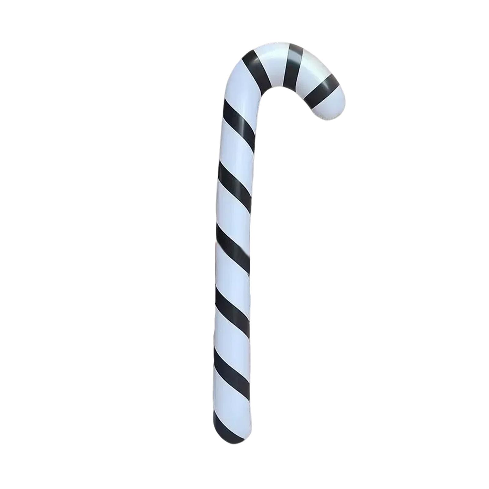 

35 Inch Inflatable Christmas Candy Cane For Christmas Decorations, Outdoor Holiday Decorations One Size чёрный