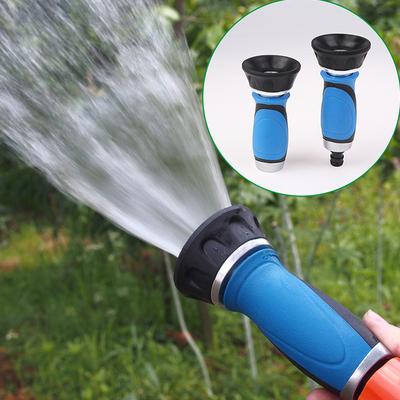 EU/US-Schlauchdüse, robust, Feuerwehrmann-Stil, leistungsstark, auslaufsicher, verstellbar, für den Garten, geeignet für die Reinigung von Autoterrassen