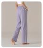 Aifen Teng Women's Loose Fit Cotton Pajama Pants: Summer, Solid Color, Plus Size, Straight Leg, Wear Indoors or Outdoors.