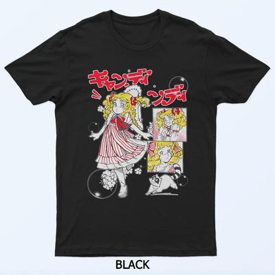 Maglietta Anime Manga Candy Candy Cartone Animato Giapponese Anni '80 Retro Vintage