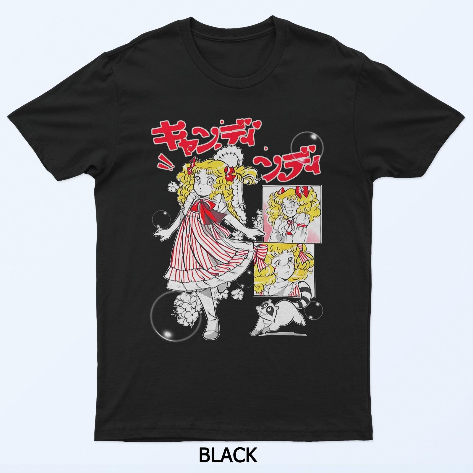 Манга Кэнди Кэнди Мультфильм Японский 80-е Ретро Винтаж Аниме Футболка 4XL