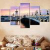 5-Piece Modular Home Decor Wall Art Canvas - HD Printed Pont Alexandre III Poster Artwork for Room Decoration