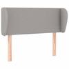 Maison Exclusive - Tête de lit avec oreilles Gris clair 83x23x78/88 cm Tissu
