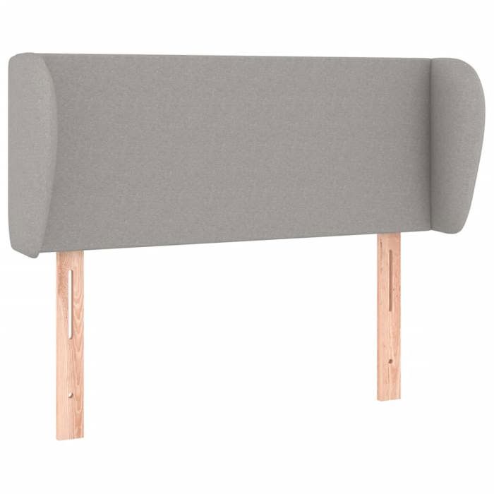 Maison Exclusive - Tête de lit avec oreilles Gris clair 83x23x78/88 cm Tissu