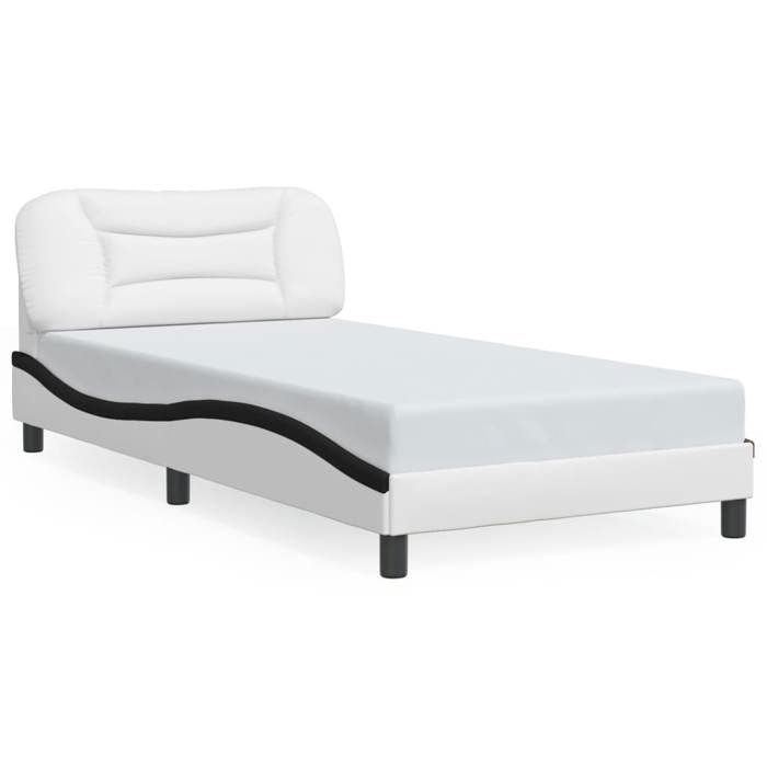 VidaXL Bed Frames with Headboard, Upholstered Bed, Slat Base, Single Bed, Adult Bedroom Bed 3207987