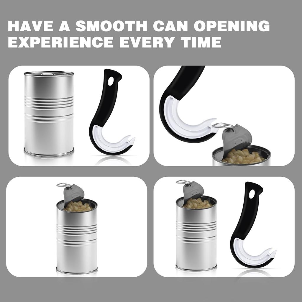 Lettgreps Krok Boksåpner - Slitesterk ABS, flott for hjemme- og bobilkjøkken, ideell julegave.