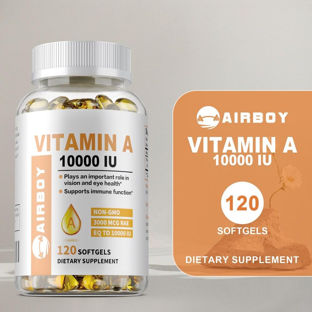 Vitamin A Capsules – Contains 10,000 IU of Vitamin A; Supports immune health; Mild irritation and easy absorption; For adults. 2 pcs, 60 tablets