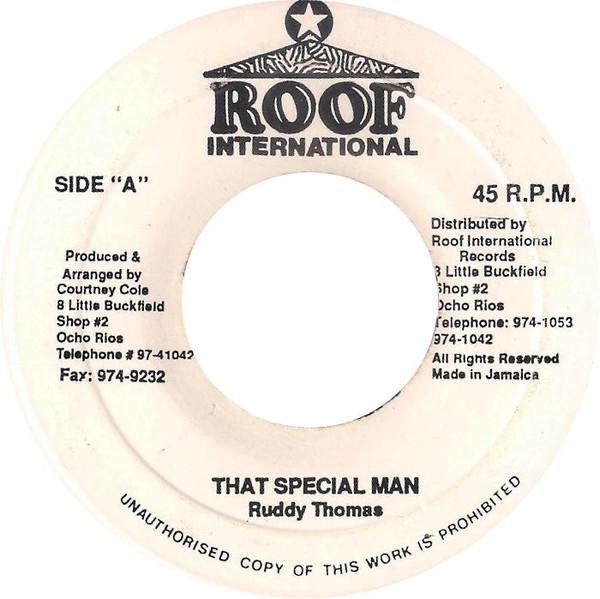 

7inch Record RUDDY THOMAS That Special Man NONE Roof Internatio Jamaica Reggae Ska Dub Used