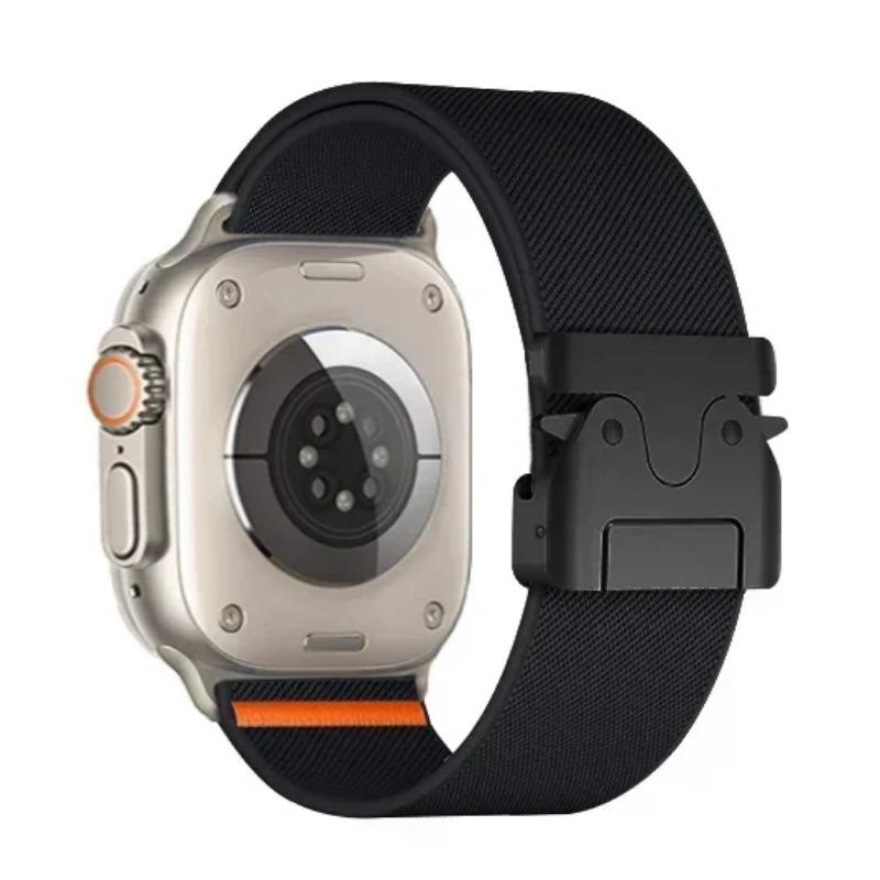 Nylon Strap for Apple Watch Ultra Band 49mm 11 10 9 8 7 46mm 45 41 44 40mm 42mm Braided Elastic Bracelet for IWatch Series 6 SE 5 4