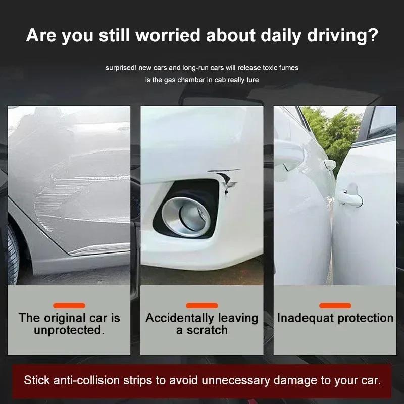 2026 Hot Car Sticker 4pcs Car Door Edge Protector Stickers Anti Collision Guards Strip For KIA Sportage Rio Ceed 2022 JD Soul So
