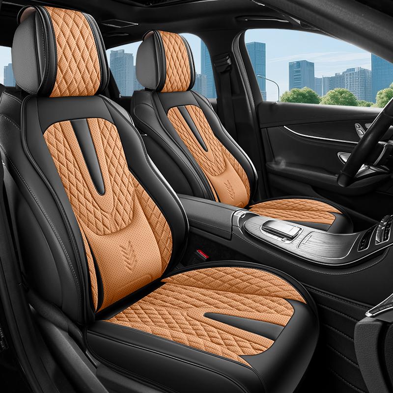 2pc Fixed Lumbar Support Car Seat Cushion, 7-Color Options, Comfortable & Durable, All-Season Car Seat Cover, Universal Fit