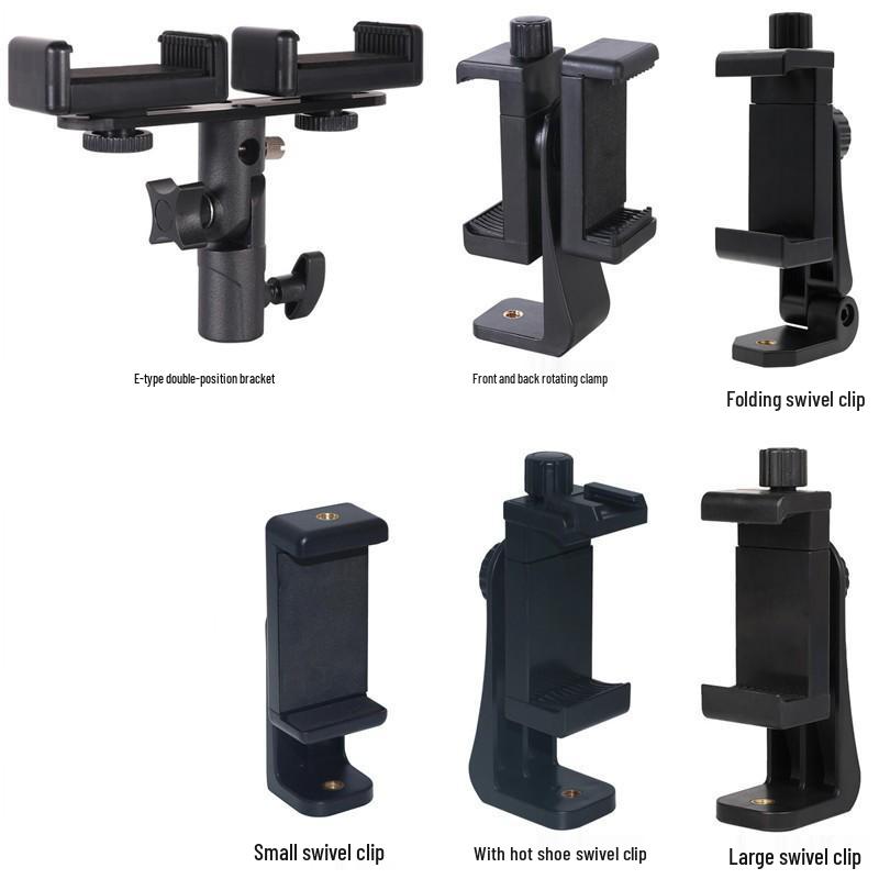 Universal 360° Rotating Mobile Phone Stand with Desktop Clip