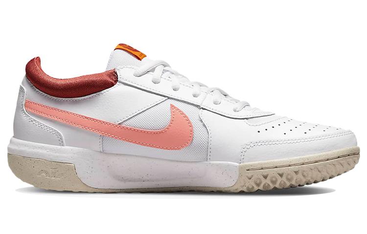 Nike Zoom Court Lite 3 Low Top Tennis Shoes White/Pink Women's DH1042-116