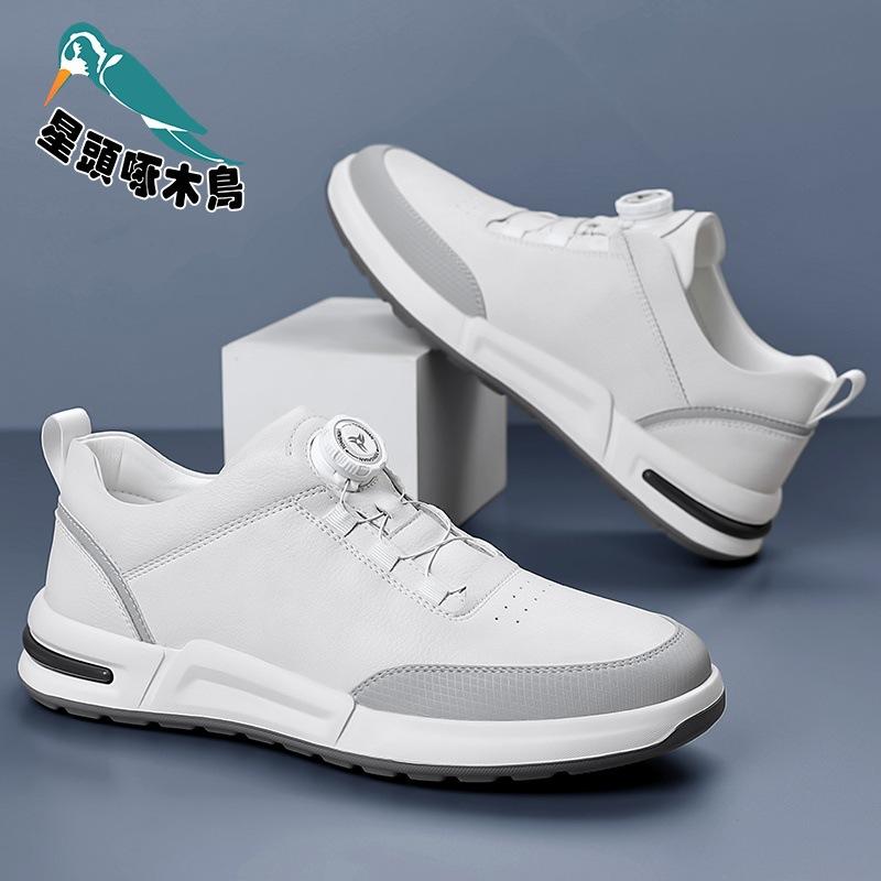 New free little white shoes men's flat-soled fashion board shoes spring and summer new lightweight shoes