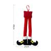 Christmas Striped Red Elf Leg Hanging Tree Ornament Christmas Elf Foot Clip Leg Decoration Car Door Hanging Elf Leg Decoration
